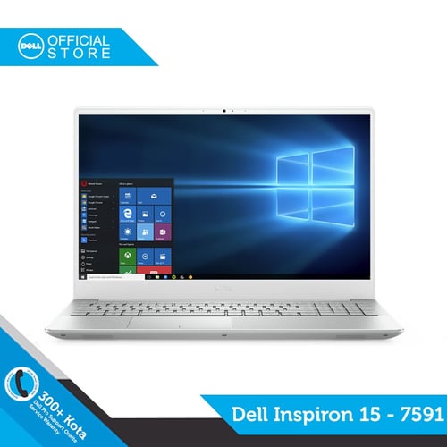 Dell Inspiron 7591-Ci7-9750H-8-256-NVD-W10-SLV-DELL OFFICIAL