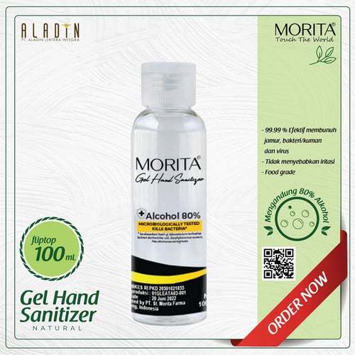Morita Hand Sanitizer Gel - 100ml Natural