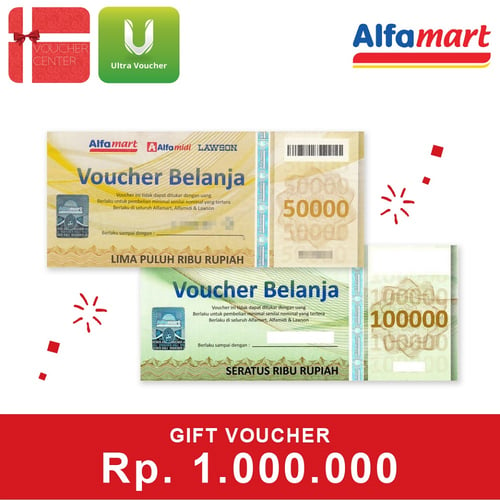 Voucher Alfamart Rp 1.000.000