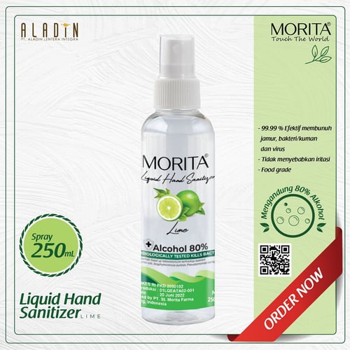 Morita Hand Sanitizer Liquid - 250ml Lime