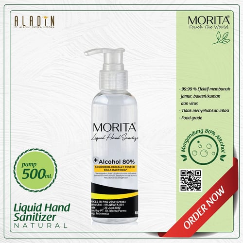 Morita Hand Sanitizer Liquid - 500ml Natural