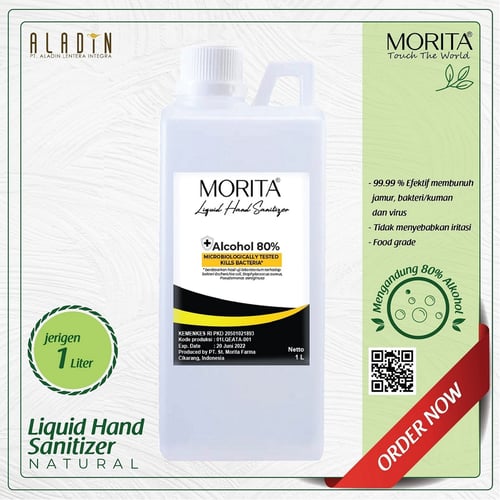 Morita Hand Sanitizer Liquid - 1L Natural