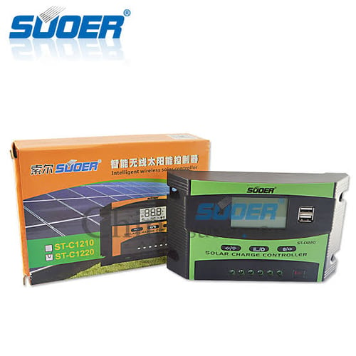 Solar Charge Controller Pwm 12v 20a Suoer