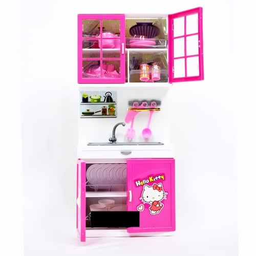 Mainan Anak - Hello Kitty Modern Kitchen Playset Cuci Piring