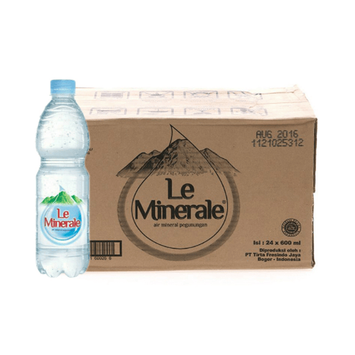 LE MINERALE Air Mineral 600 Ml 1 Dus Isi 24