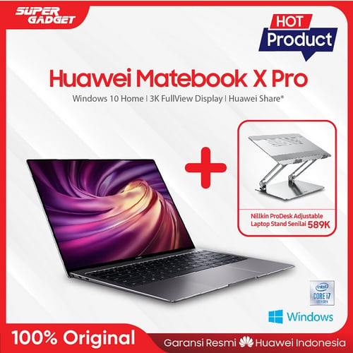 HUAWEI MateBook X Pro 16GB/1TB + Nillkin ProDesk Laptop Stand - Garansi Resmi