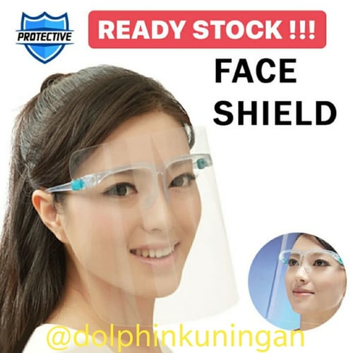 Pekindung Wajah Face Shield Model Kaca Mata