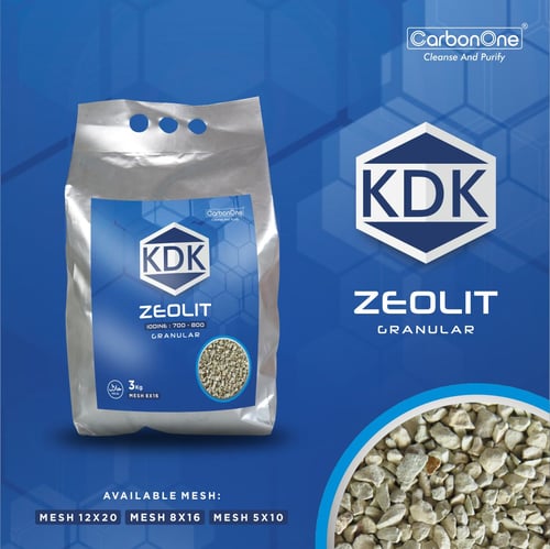 Zeolite Kasar media filter air  Zeolite KDK 12x20 3 Kg