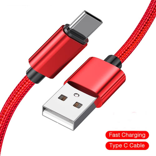 Newmine USB Type C Cable Fast Charge - Merah