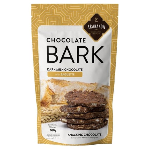 Bark Chocolate, Dark Milk Chocolate with Baguette