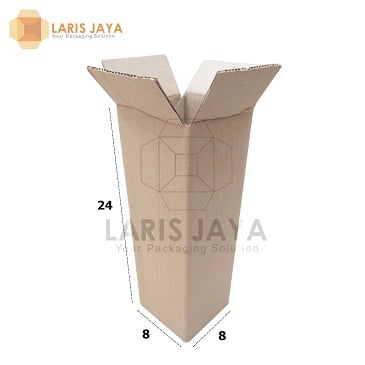 Kardus / Box / Karton / Kotak Packing - 8 x 8 x 24 cm