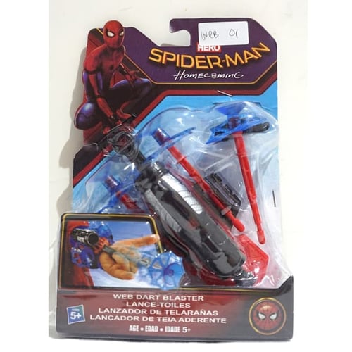 Mainan tembakan web spiderman - web dart blaster