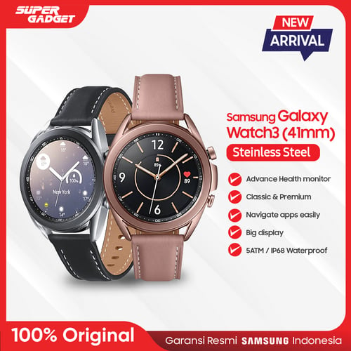 Samsung Galaxy Watch 3 41MM Stainless - Garansi Resmi