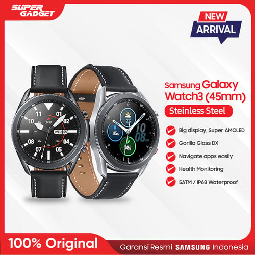 Samsung Galaxy Watch 3 45MM Stainless - Garansi Resmi