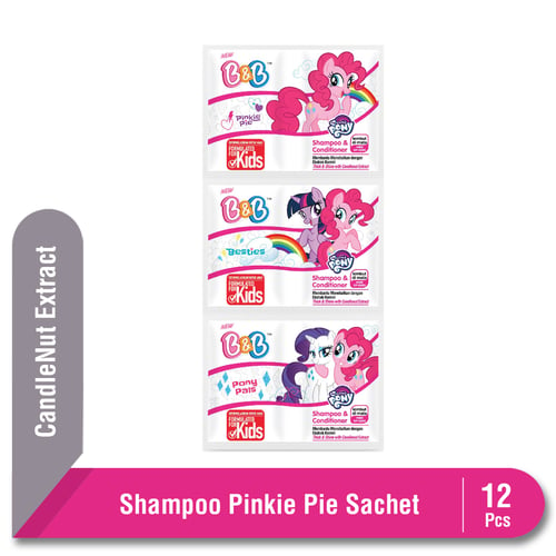 B&B Shampoo & Conditioner Pinkie Pie Sachet 12 Pcs
