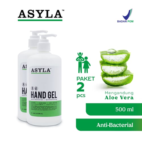 ASYLA Hand Gel 500ml (2pcs) - Hand Sanitizer