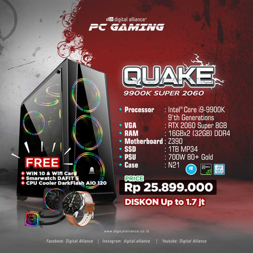 PC GAMING DA QUAKE 9900K SUPER 2060