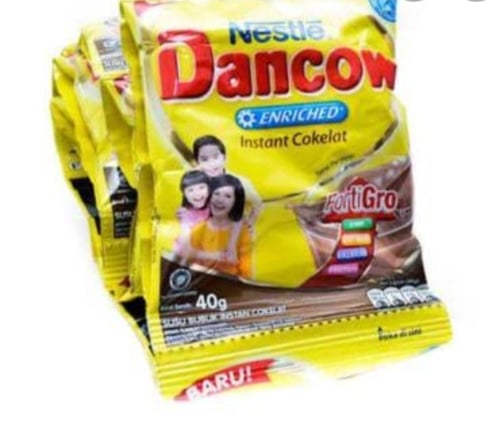 Dancow Cokelat Susu Bubuk 10sct