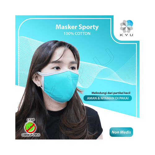 Masker Kyu Color Pack 7 Pcs - Sporty - 2 Ply