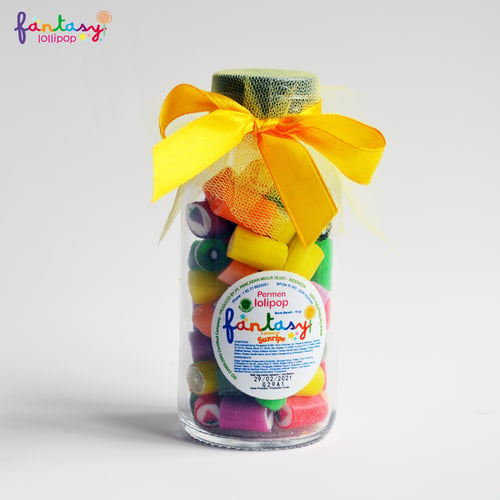 Fantasy Lollipop Rock Candy 70 gram (1 box isi 10 pcs)