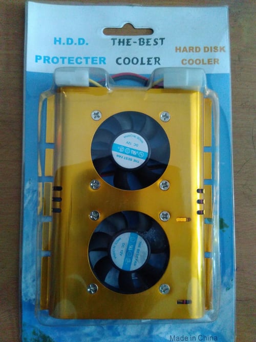 Cooler pendingin hdd 3.5 inch dual fan