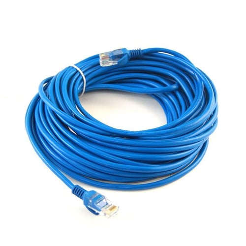 Kabel LAN Panjang 15 M - Lan Cable - Konektor Komputer router switch lan - Warna Biru - Harga Murah Berkualitas