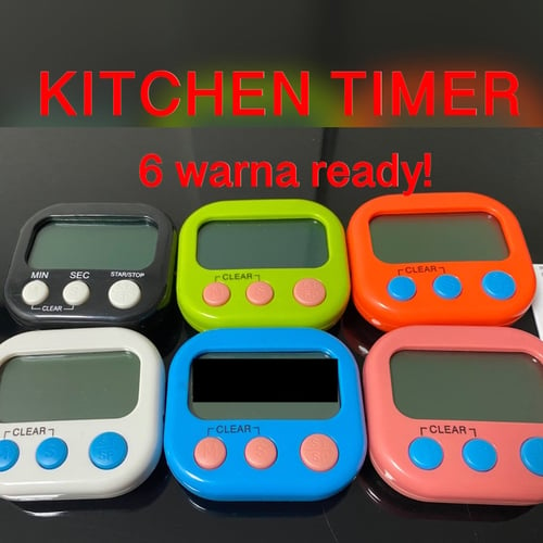 Digital Kitchen Timer & Stopwatch Cute Alarm Masak Dapur