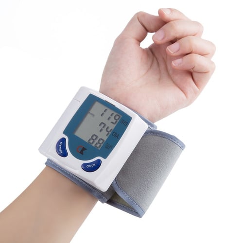 Monitor Tekanan Darah Tensimeter Pergelangan Tangan Pengukur Digital