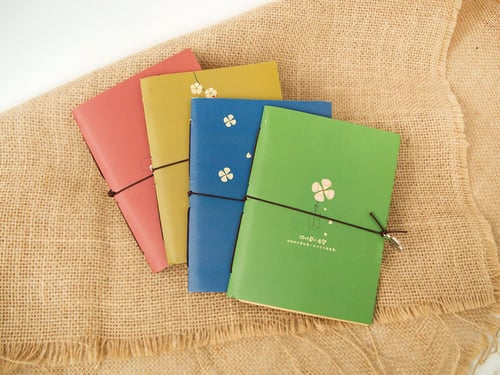 Four Leaf Clovers Kraft Pocket Notes / Buku Tulis / Buku Catatan