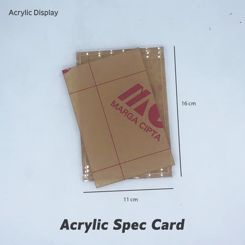Acrylic Spec Card (11x16)