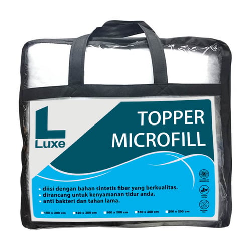 The Luxe Pelindung kasur Topper Fitted Microfill  Ukuran 200x200x5cm