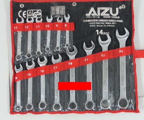 Kunci Ring Pas Set Combination Wrench Set AIZU 8-24 mm