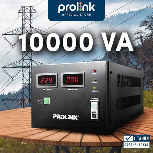 Stabilizer PROLINK PVS10001CD AVR Servo Motor Controlled 10000VA