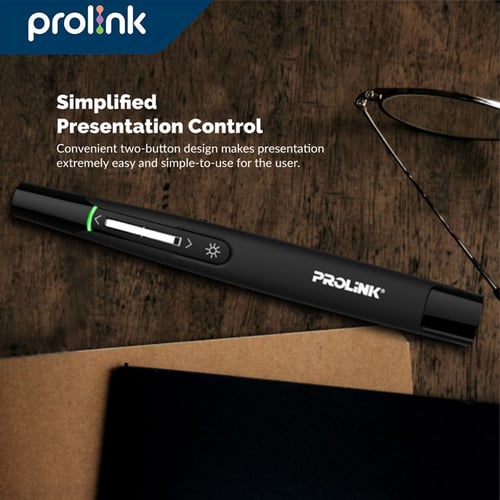 Wireless Presenter PROLINK PWP106G with Green Laser Pointer