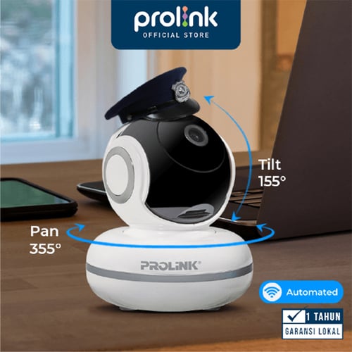 IP Camera PROLINK PIC3003WP Smart Cam Plus Full-HD 1080P WiFi Pan/Tilt