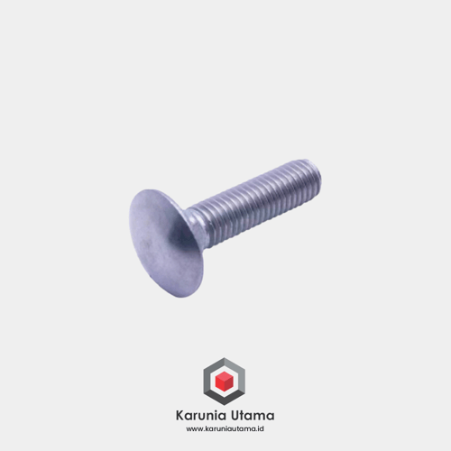 SUS 304 Baut Payung (Carriage Bolt) M6 x 30 ( Stainless )
