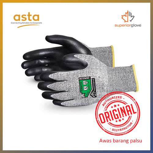 Sarung Tangan TenActiv Composite Knit Cut Resistant Gloves with Black Foam Nitrile Palms Superior Glove S13TAFNT