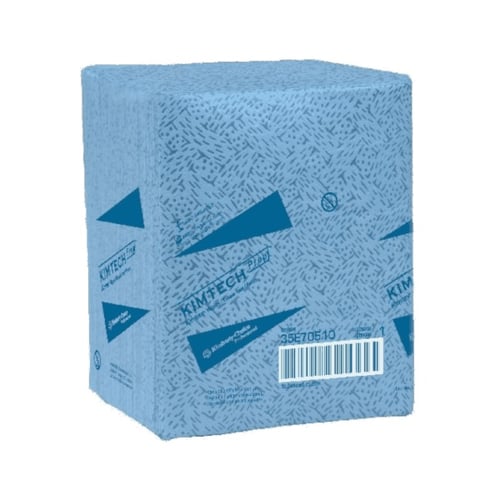 Lap Wipes Printer Percetakan Kimtech Kimtex Blue Shop Towels 1/4 Fold