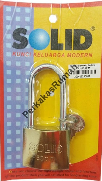 SOLID TOP SECURITY PADLOK 818 L GP 50MM