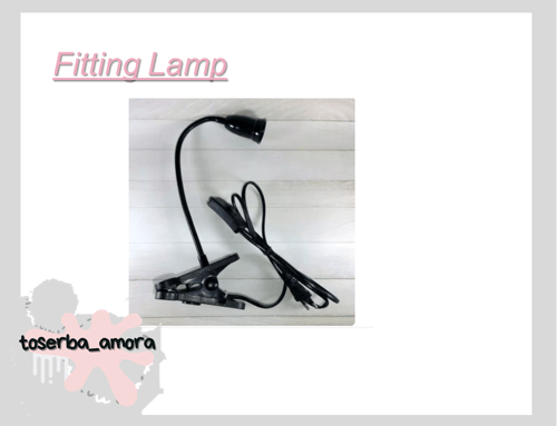 Lampu jepit flexible fitting e27 / lampu belajar