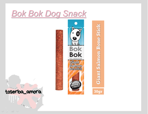 Bok Bok 30 Gr Snack Anjing Giant Salmon Bone Stick
