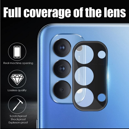 Pelindung Kamera Lens Protector Camera OPPO Reno 4 silver