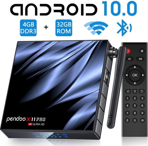 ANDROID TV BOX PENDOO X11 PRO RAM 4G ROM 32G ANDROID