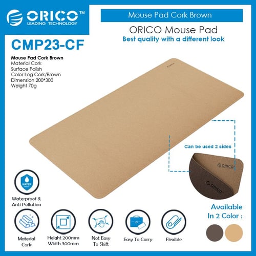 ORICO Mouse Pad Cork Brown 20x30cm - CMP23-CF
