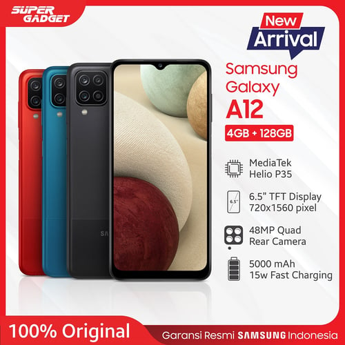 Felixindo Jual Samsung Galaxy A12 4gb 128gb Red Garansi Resmi