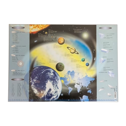 BANTEX Desk Pad for Children Planets Motives Grey 4162 05