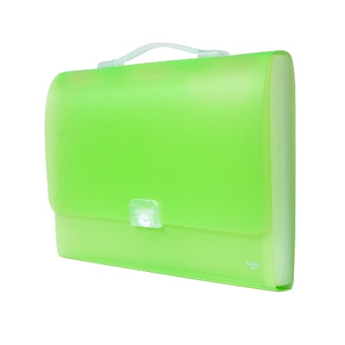 BANTEX Expanding File with Handle Folio Grass Green 3603 15