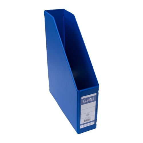 BANTEX Magazine File Box File A4 7cm Cobalt Blue 4010 11