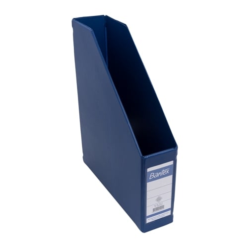 BANTEX Magazine File Box File A4 7cm Blue 4010 01