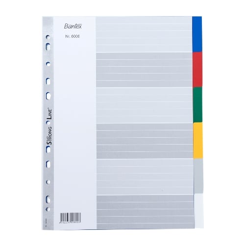 BANTEX PP Colour Divider A4 6 Pages 6006 00